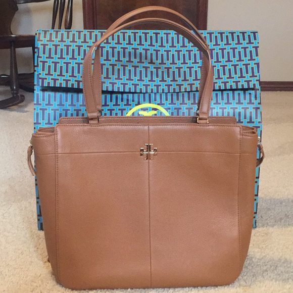 tory burch ivy side zip tote